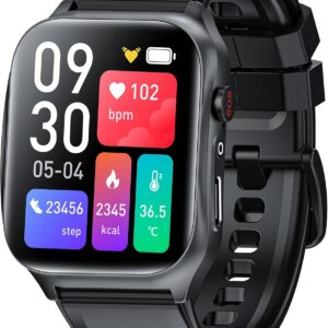 Funker SW10 Easy Care Watch 4G - Watch for Elderly People with Remote Control, GPS Tracker, Drops, SOS Help Button, Safety Range and Remote Configuration, Black, 5.2 x 3.9 x 1.5 cm, Modern