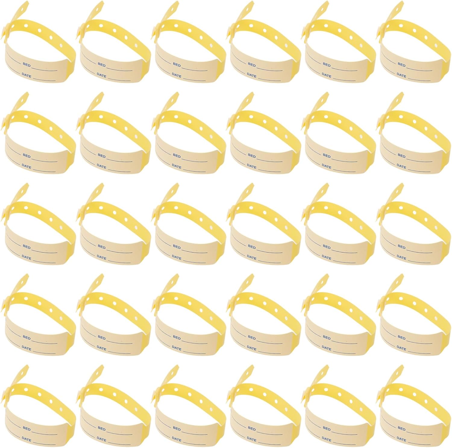 DOITOOL 100 Stück Medizinische Patienten Armbänder Wasserfestes Beschreibbares Einweg Identifikationsarmband für Erwachsene und Senioren Flexibles Krankenhausarmband zur Sicheren